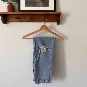 ASOS Maternity Side Panel Distressed Jeans Size 4